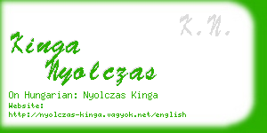 kinga nyolczas business card